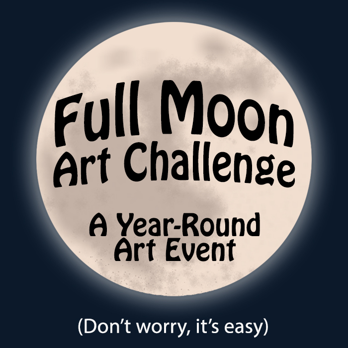 Picture of the Full Moon Art Challenge logo